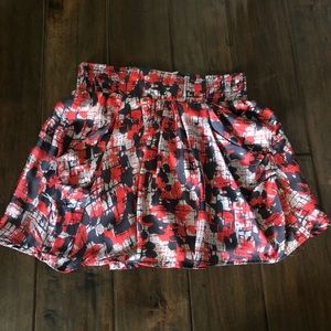 Multicolored flowy Forever 21 skirt